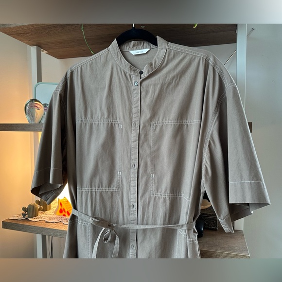 the frankie shop • poplin midi dress - Picture 14 of 14